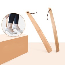 Fashion Wooden Shoe Spoon Pull Shoes Horn for Convenient Wearing wooden shoehorn