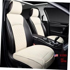 Front Car Seat Covers for Infiniti,Leather front seat cover Off-white