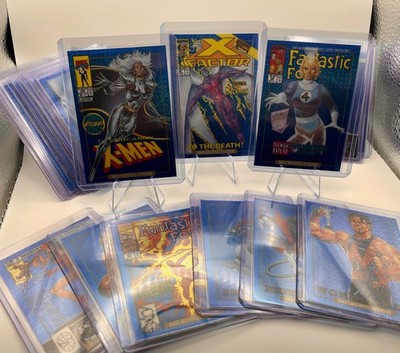 Marvel Masterpieces 92 Platinum BLUE TRAXX - Pick Your Card - Base & Variants VC