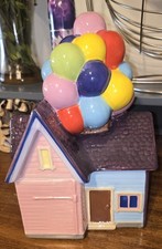 Disney Parks UP House Ceramic Cookie Jar Carl Balloons Pixar Parks No Box 12 1/2