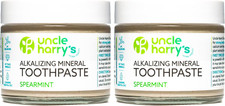 Spearmint Remineralizing Toothpaste  Natural Whitening Tooth Paste Freshens Bre