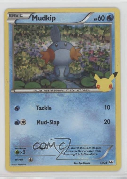 Mudkip Confetti Holo Pokémon Sword & Shield McDonald's Collection #19