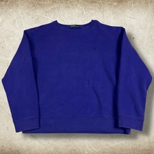 Vintage 90s Polo Ralph Lauren Sweatshirt Mens Size XL Blue Crewneck Classic Pony