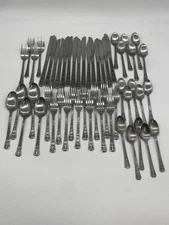Interpur FLORENZ Stainless Flatware MCM Mixed Lot of 53
