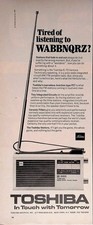 1970 Toshiba Radio Tired of listening to WABBNQRZ Vintage Print Ad LIFE Nov 27