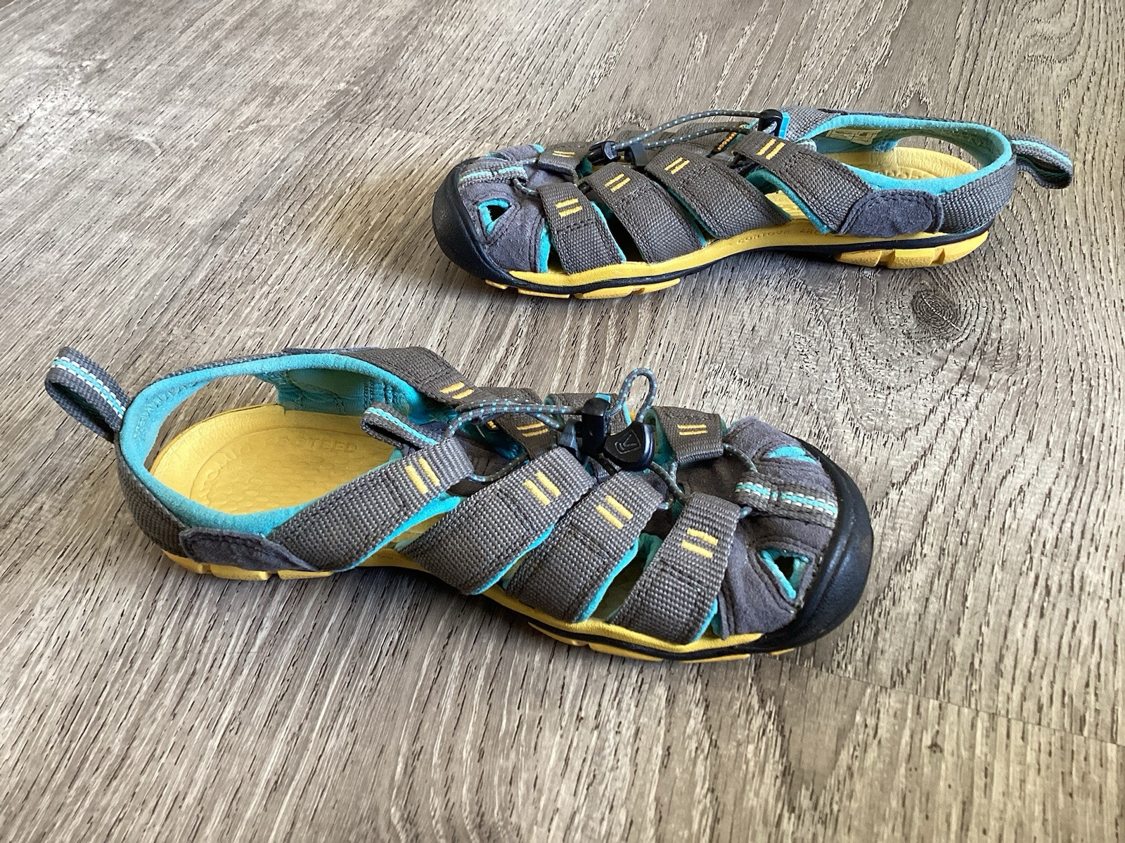 KEEN Sandali donna taglia 5 impermeabili trasparenti antiscivolo grigio blu 010114