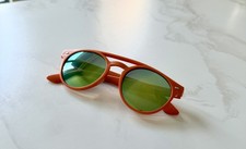 Sonnenbrille rund orange