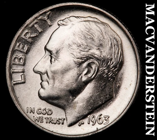 1963 Silver Roosevelt Dime-Choice Gem BU Lustrous No Reserve #i6658
