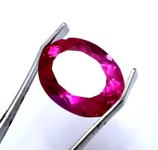 Natural 21 Ct Ceylon Pink Sapphire Oval Cut Certified Faceted Loose Gemstone