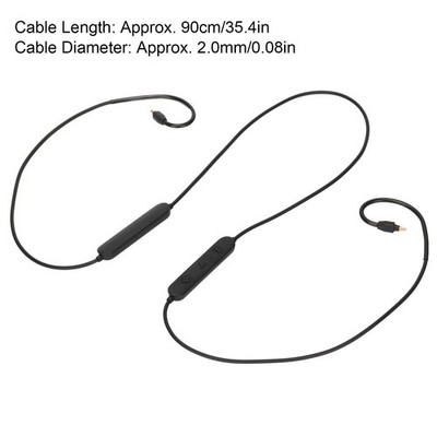 MMCX BT Headset Cable Low Latency Rechargeable Wireless Earphone Cable With SET