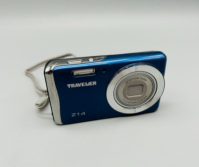Traveler Z 14 Digitalkamera Kamera 14MP ohne Akku blau geprüft #737
