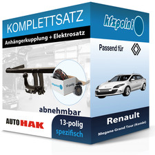 AUTO HAK Anhängekupplung abnehmbar und E-Satz für Renault Megane Kombi 03-09 AHK