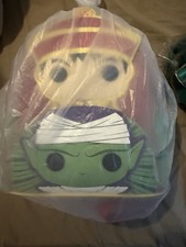 Character Face Movie Theme Backpack Pink Green Purple Zip Adjustable Strap Gold