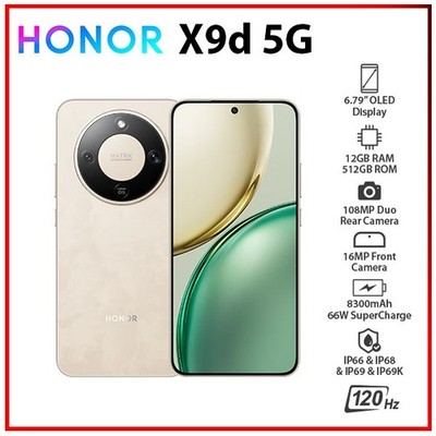 HONOR X9d 5G 12GB+512GB GOLD Dual SIM Octa Core Unlocked Android Mobile Phone