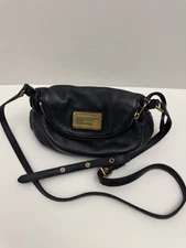 Trendy Marc Jacobs Classic Q NATASHA Black Crossbody Shoulder Bag