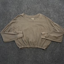 OFFLINE By Aerie Sweatshirt Womens Medium Brown Cropped Mercury Retrograde