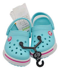 Crocs Kids Crocband II Clogs Size 8/9 C8/C9 Ice Blue/Candy Pink New
