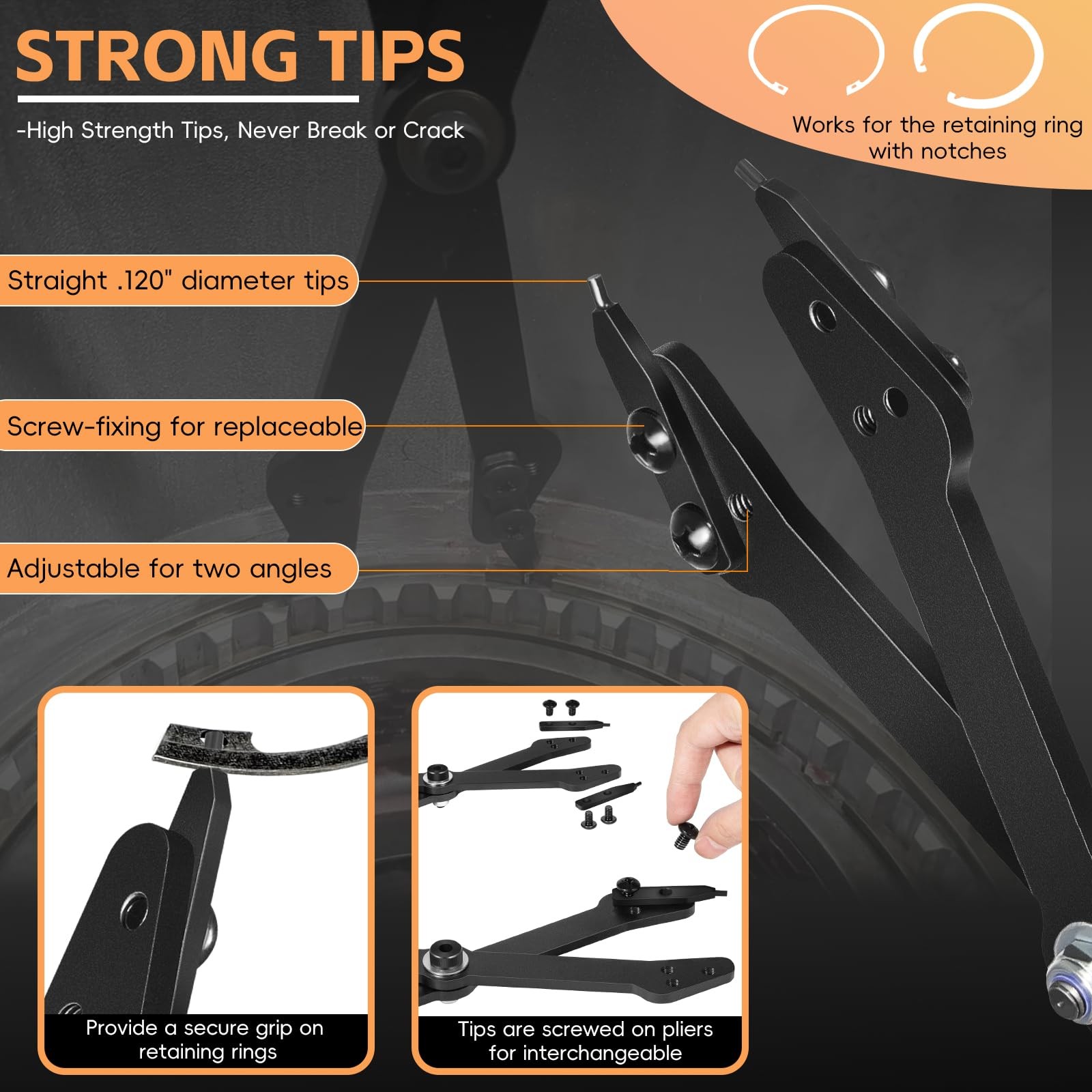 26" Internal Retaining Ring Pliers 1489 for GM 5L40, 5L50, 6L50 6L80 Lang Tools