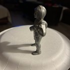 Vintage Hard Plastic Alien Man with Gun Figurine from early 50s, 2 3/4" Tall — photo 2