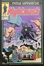 Marvel New Universe Nightmask No. 1 1986 Comic Book Excellent Condition 