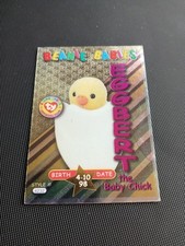 1999 Beanie Babies card 34 Eggbert the baby chick - Magenta