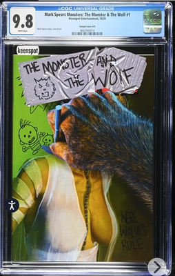 #ad #ad Mark Spears The Monster And The Wolf #1 A75 CGC 9.8 POP 19 $39.00