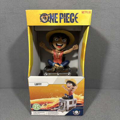 New One Piece Luffy Phone Controller Holder Netflix Anime Gamer Decor Figurine