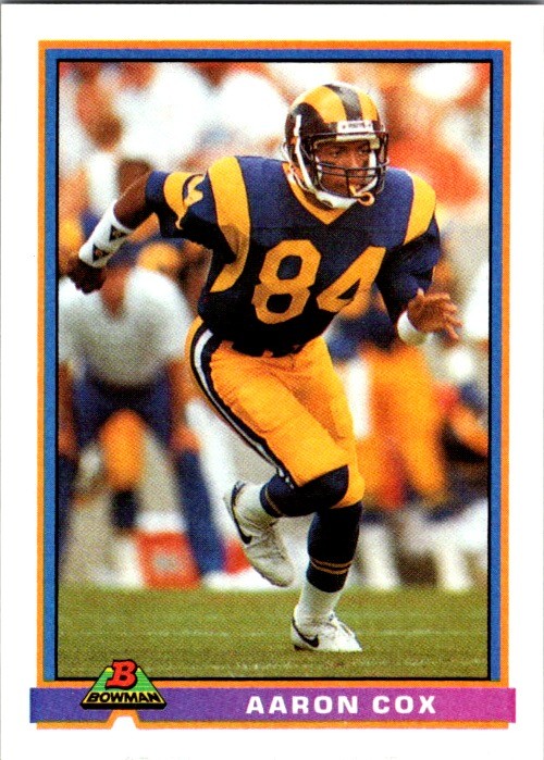 1991 Bowman #272 Aaron Cox Los Angeles Rams