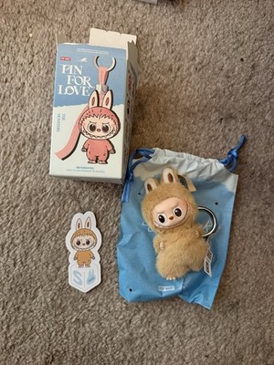 Pop Mart Labubu Pin For Love N-Z Set  S  Tan Keychain Authentic Monster