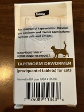 Tapeworm Dewormer for Cats   3 Praziquantel Tablets for Kittens 6 Weeks 