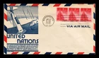 DR JIM STAMPS US COVER WWII NATIONS UNITED FOR VICTORY FDC SCOTT 907 ANDERSON