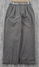 VTG Men’s Relaxed Tommy Hilfiger Gray Pleated Herringbone Chino Pants 30x30 Y2K