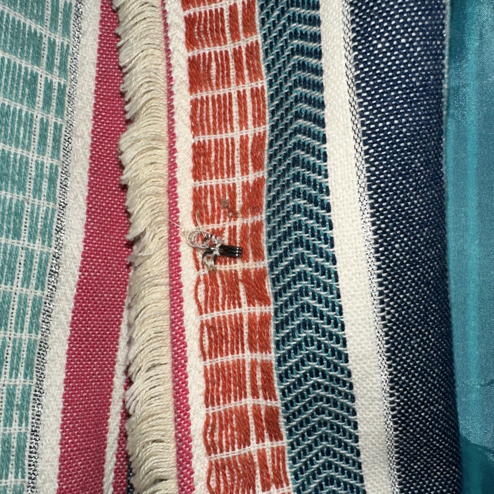 MULTIPLES Women's Medium Jacket Multicolor Stripe… - image 4