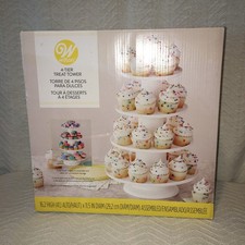 Wilton 4 Tier Plastic Stacking Dessert Treat Tower - 16.2 x11.5 When Assembled