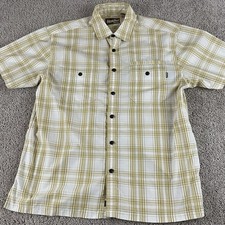 Howler Brothers Shirt Men  s Medium Plaid Button Down Short Sleeve Western E128