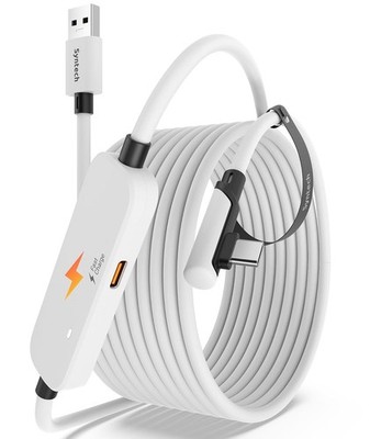 ''Syntech VR Charging Link Cable 16FT Compatible with Meta Quest 3S/Quest 3/Oculu