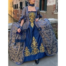 18th Century Rococo Baroque Dress Victorian  Marie Antoinette French Ball Gown