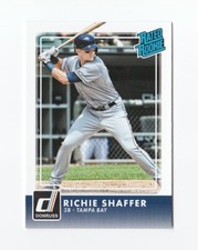 2016 Donruss #45 Richie Shaffer RR RC Tampa Bay Rays Clemson