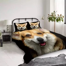 Dog 🐶 Design 3 Piece Duvet Set