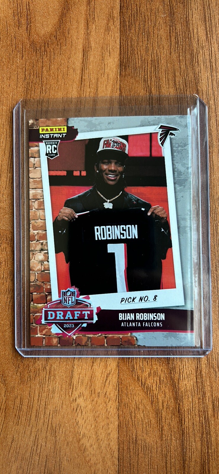 Bijan Robinson Rc 2023 Panini Instant NFL Draft Night Rookie Atlanta Falcons