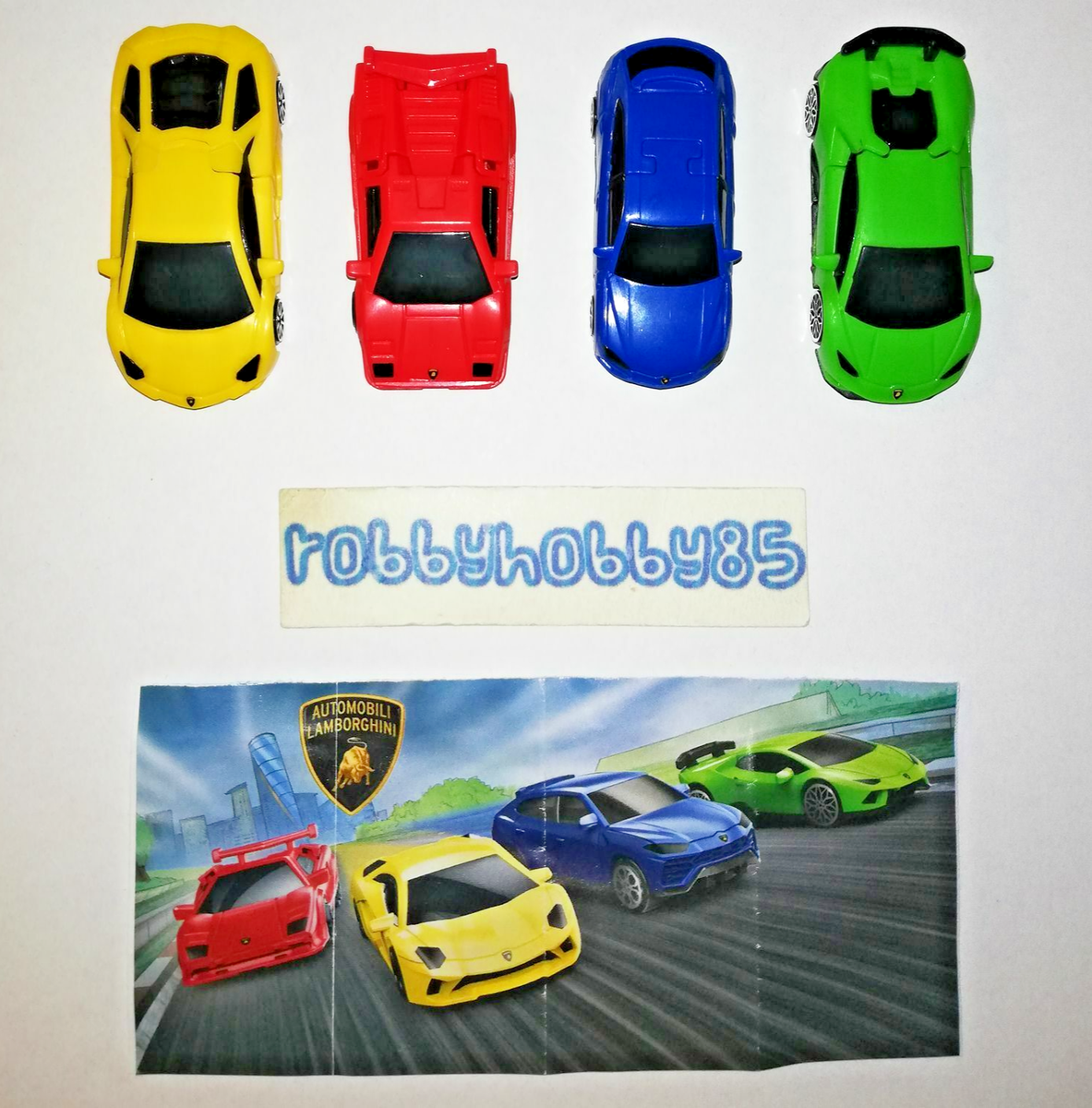SERIE COMPLETE LAMBORGHINI DV232 - DV255 AVEC 4 BPZ KINDER