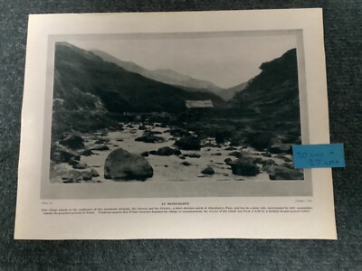 Antiker Druck, AT BEDDGELERT, & MODEL SIABOD UND RIVER LLUGWY