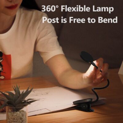 LED Desk Lamp / Dimmable Clip-On LED /  Flexible Reading Light LED 