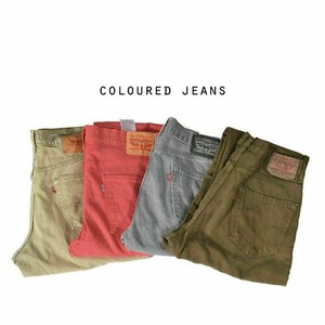 coloured levi jeans