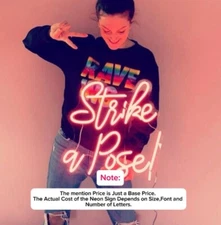 Any Text HERE Any Name Custom Made Customize Personalized LED Neon Light Sign