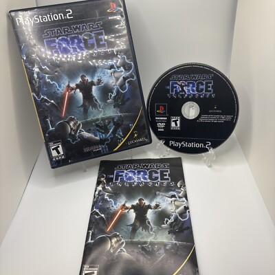 Star Wars: The Force Unleashed Playstation 2 PS2 Complete CIB Black Label