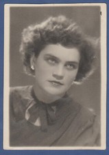 Portrait of a Pretty Girl, Beautiful Woman Soviet Vintage Photo USSR