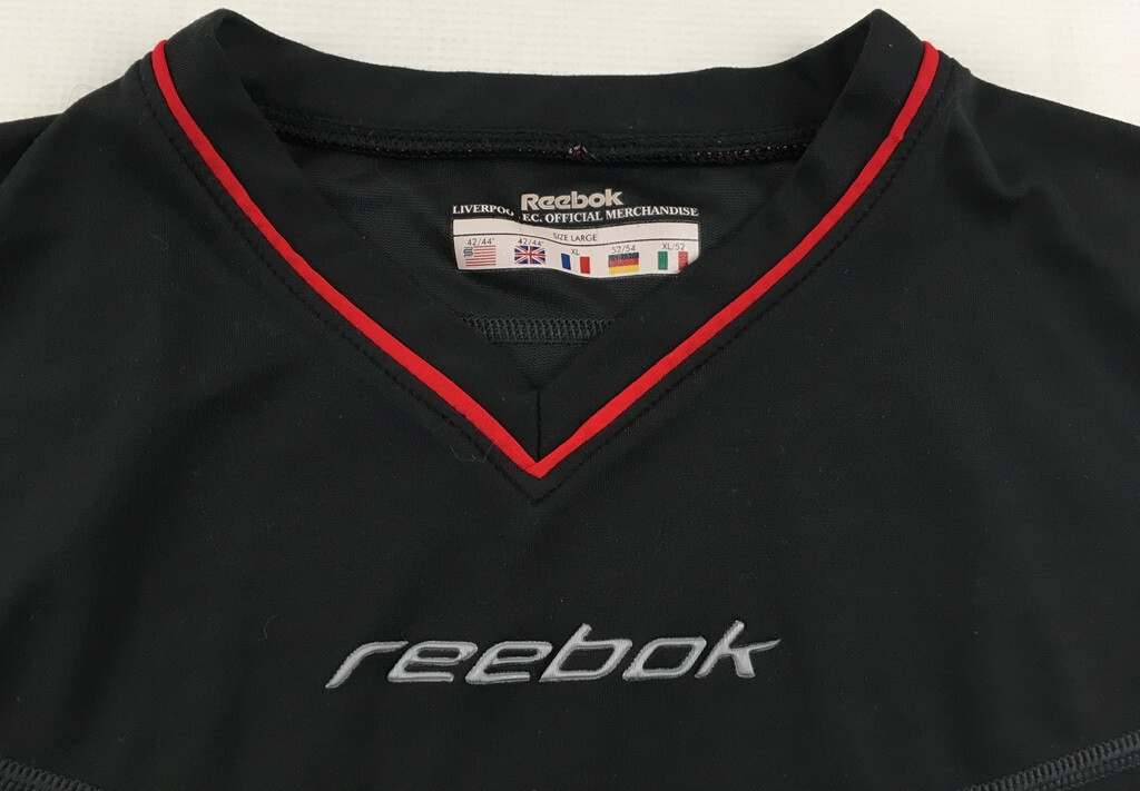 リバプールFC Reebok ブラックシャツ FC Liverpool 2002/03 2003 Carlsberg black shirt soccer jersey