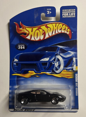2 2001 Hot Wheels FERI. #204 Ferrari 360 Modena -blk & #238