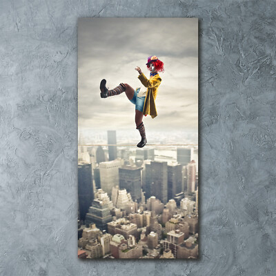Tableau Tulup Sur Toile – Clown Sur Une Corde – 60x120 Cm – Art Moderne